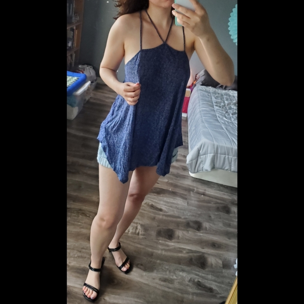 Kimchi Blue Strappy Racerback Tunic Tank Top